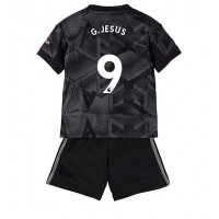 Arsenal Gabriel Jesus #9 Udebanesæt Børn 2022-23 Kortærmet (+ Korte bukser)